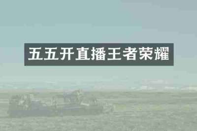 五五开直播王者荣耀