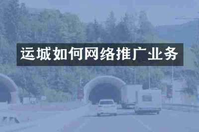 运城如何网络推广业务