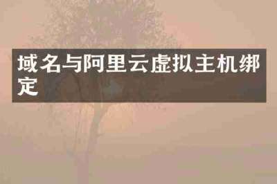 域名与阿里云虚拟主机绑定