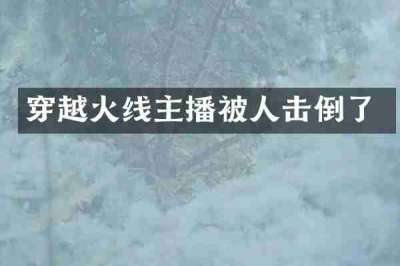穿越火线主播被人击倒了