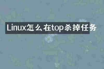 Linux怎么在top杀掉任务