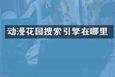 动漫花园搜索引擎在哪里