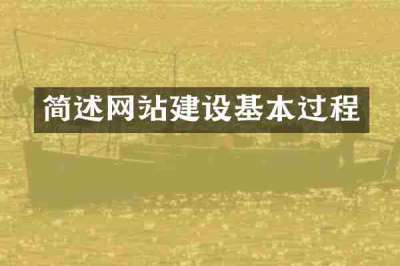 简述网站建设基本过程