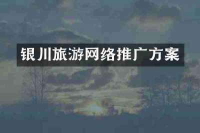 银川旅游网络推广方案