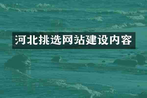 河北挑选网站建设内容