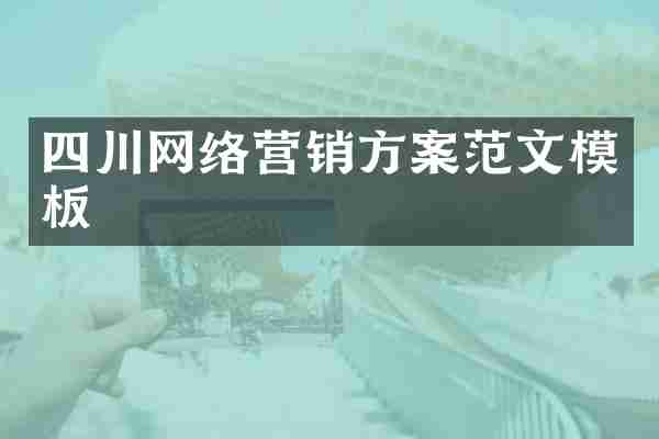 四川网络营销方案范文模板