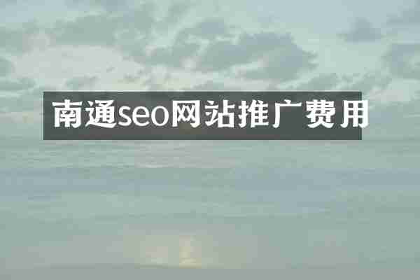 南通seo网站推广费用