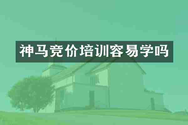神马竞价培训容易学吗