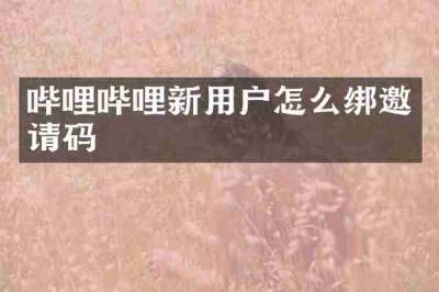 哔哩哔哩新用户怎么绑邀请码