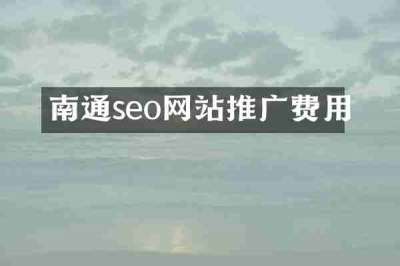 南通seo网站推广费用