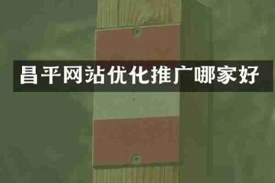 昌平网站优化推广哪家好