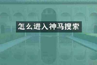 怎么进入神马搜索