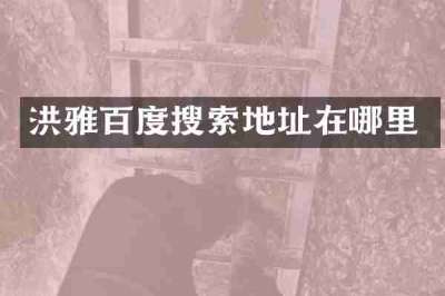 洪雅百度搜索地址在哪里