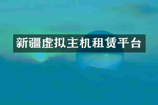 新疆虚拟主机租赁平台