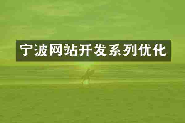 宁波网站开发系列优化
