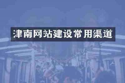 津南网站建设常用渠道