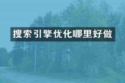 搜索引擎优化哪里好做