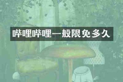 哔哩哔哩一般限免多久