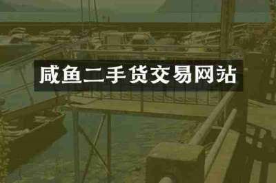 咸鱼二手货交易网站
