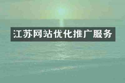 江苏网站优化推广服务