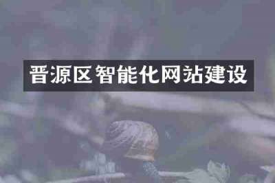 晋源区智能化网站建设