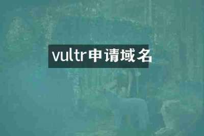 vultr申请域名