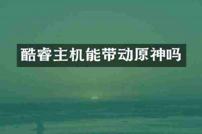 酷睿主机能带动原神吗
