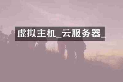 虚拟主机_云服务器_