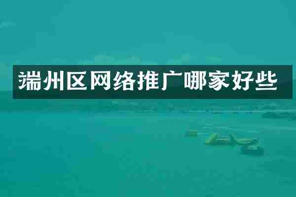 端州区网络推广哪家好些
