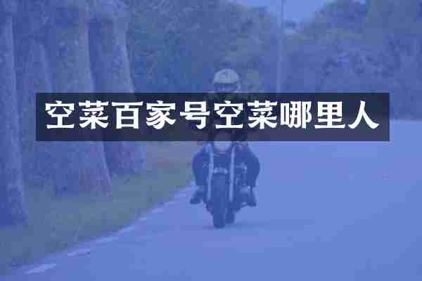 空菜百家号空菜哪里人