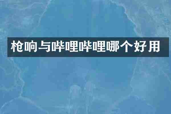 响与哔哩哔哩哪个好用