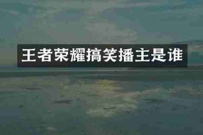 王者荣耀搞笑播主是谁