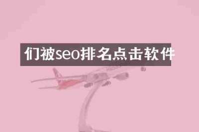 们被seo排名点击软件