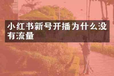 小红书新号开播为什么没有流量