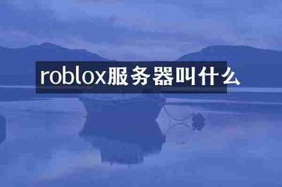 roblox服务器叫什么