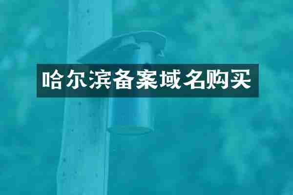 哈尔滨备案域名购买