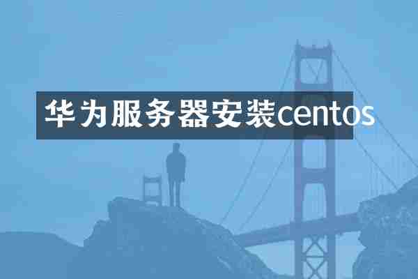 华为服务器安装centos