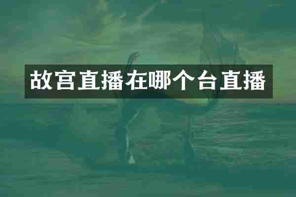 故宫直播在哪个台直播