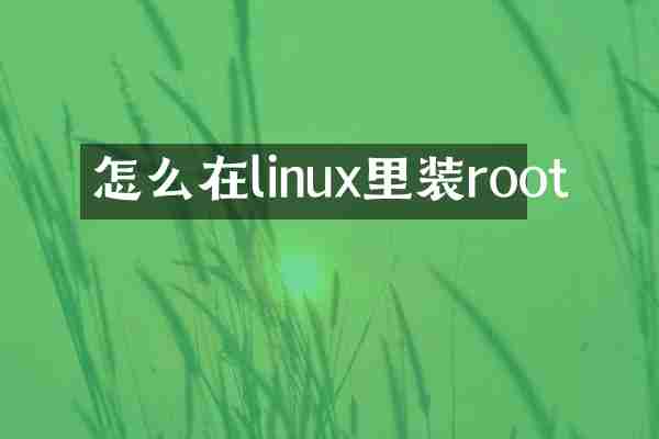 怎么在linux里装root