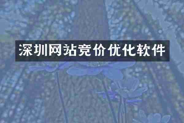 深圳网站竞价优化软件