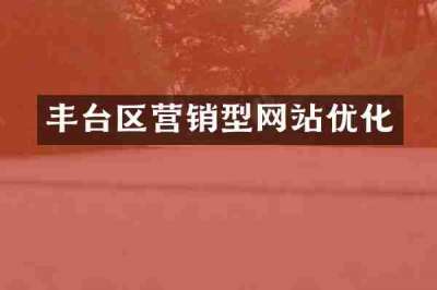 丰台区营销型网站优化