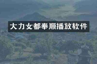 大力女都奉顺播放软件