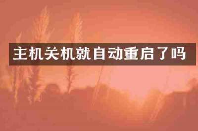 主机关机就自动重启了吗