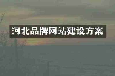 河北品牌网站建设方案
