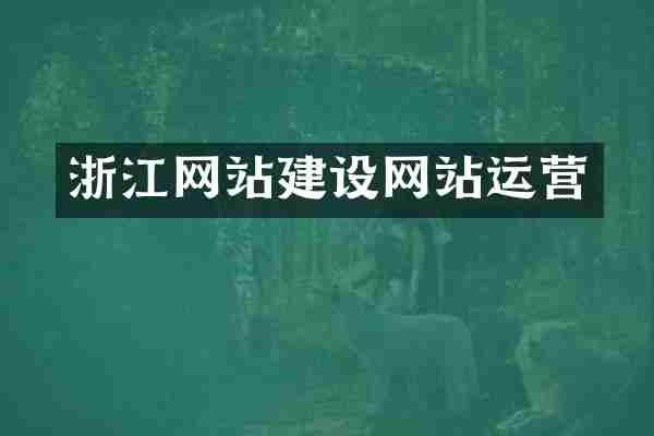 浙江网站建设网站运营