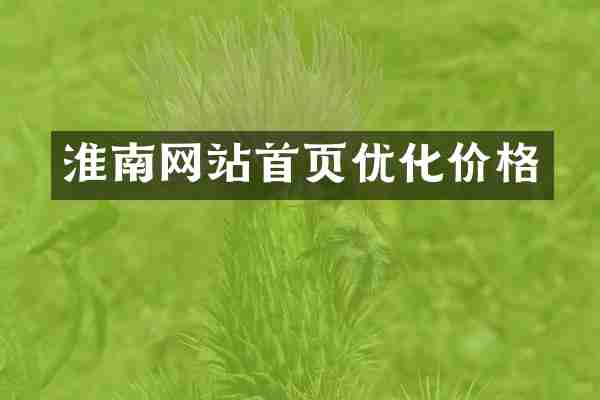 淮南网站首页优化价格