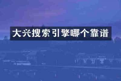大兴搜索引擎哪个靠谱