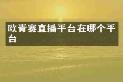 欧青赛直播平台在哪个平台
