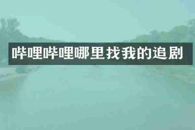 哔哩哔哩哪里找我的追剧
