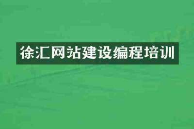 徐汇网站建设编程培训